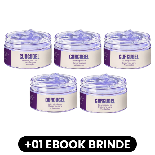 CURCUGEL - Gel Analgésico de Curcumina para Articulações