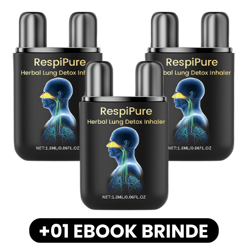 RespiPure - Inalador de Desintoxicação Pulmonar - Mania das CoisasRespiPure - Inalador de Desintoxicação PulmonarMania das Coisas